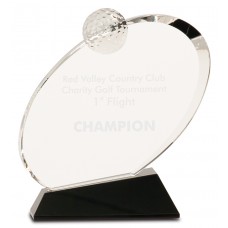 CRY013 Premier Oblong Golf Award